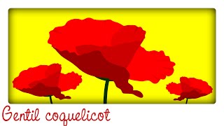 Gentil coquelicot ♫ Comptine version disco  Comptines maternelles pour bébé en français [upl. by Opportina]