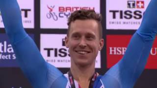 Světový pohár Dráhová Cyklistika GLASGOW 2016 Tomáš Bábek Zlato KEIRIN [upl. by Trant]