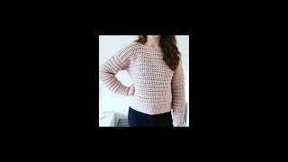 MbyM Cropped Sweater 64 RECHTSHANDIG [upl. by Matlick]