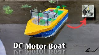 How To Make DC 6v Motor Boat With Thermocoal  Fast speed [upl. by Mannie]