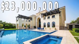 23000000 Beach Front Mansion In Downtown Dubai [upl. by Eriam]