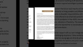 Letter of recommendation Sample for letter of recommendation to study abroad [upl. by Arrik]