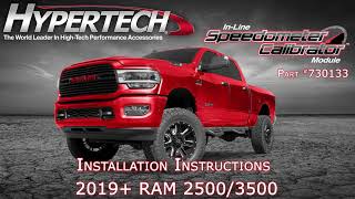 Hypertech Inline Speedo install on 2020 RAM works with Advanced Safety Group update [upl. by Spring]