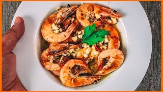 Gambas o Camarones a la Plancha con Vinagreta de Miel y Mostaza 🍤 [upl. by Elise537]