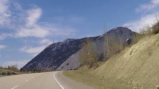 Crowsnest Pass  Driving from Alberta to Sparwood British Columbia BC  Highway Drive Tour [upl. by Nedroj]