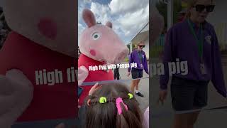 High five with peppa pig [upl. by Llehsad]