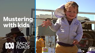 Mustering with kids 🤠🐮  Back Roads  ABC Australia [upl. by Atiraj840]