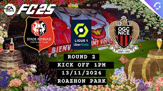 FC25  Ligue 1 R2  Rennes vs Nice  GIA Football [upl. by Parthen590]