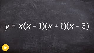 Sketch the graph of a factored polynomial using multiplicity [upl. by Lorens]