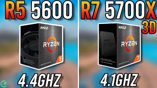 Ryzen 5 5600 vs Ryzen 7 5700X3D  Big Difference [upl. by Toinette]