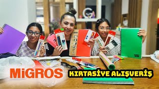 MİGROS OKULA DÖNÜŞ KIRTASİYE ALIŞVERİŞ  BACK TO SCHOOL  SILA MİRA [upl. by Ardnac]