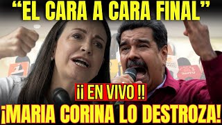 ¡GRITOS INSULTOS Y ESCÁNDALO 🔴 EN PLENA RUEDA DE PRENSA María Corina HUMILLA a Maduro [upl. by Ronyar135]