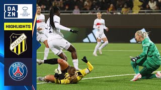 HIGHLIGHTS  BK Häcken vs PSG UEFA Womens Champions League 202324 Quarterfinal First Leg [upl. by Hanway131]