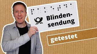 Blindensendung Kostenlos Briefe in Braille versenden [upl. by Annawoj]