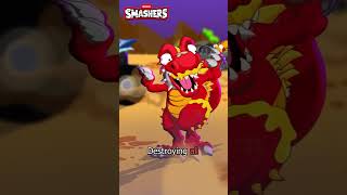 All Drivers Are Gone Shorts Smashers  Smasher Dinosaur Action Cartoons [upl. by Aislehc633]