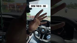 BMW 740i 0100 speed test [upl. by Emmeline]