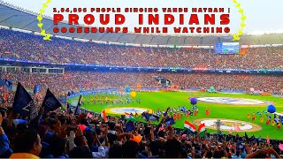 104896 People Singing Vande Matram  Goosebumps While Watching  Narendra Modi Stadium  Gujarat [upl. by Leblanc]