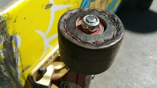 LEATHER SKATEBOARD WHEELS  YOU MAKE IT WE SKATE IT EP 37 [upl. by Nevai76]