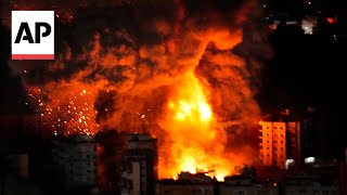 Video captures large explosion in Beirut as Israel strikes hit Lebanon [upl. by Assiruam]