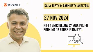 NIFTY amp BANK NIFTY Analysis for Tomorrow  Stock Market Outlook  27 November 2024 Wednesday [upl. by Linker672]