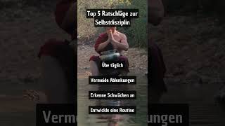 Selbstdisziplin stärken Die Top 5 ShaolinWeisheiten für Erfolg [upl. by Gilcrest443]