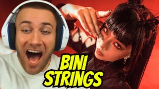 OK WHAAAT Strings Official Music Video  BINI  REACTION [upl. by Yroj]