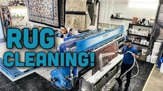 Our Rug Cleaning Plant Satisfying cleaning [upl. by Humble]