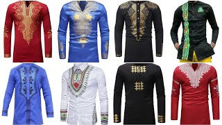 African Dashiki Shirts Men Clothing 2020  Lastest Printed African Dashiki amp Ankara Styles shirts [upl. by Ahsilad683]