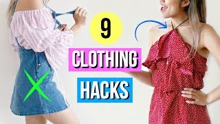 9 Travel Clothing Hacks EVERY Girl Must Know [upl. by Keifer]