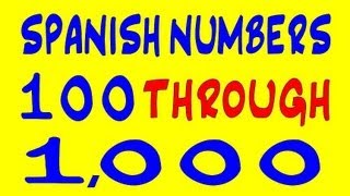 Spanish Numbers 1001000 [upl. by Oirazan910]