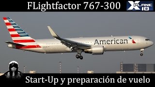 XPlane10 Flightfactor 767300 Start up spanish y preparación de vuelo con Pilot2Atc v2 [upl. by Yedarb]