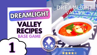 Disney Dreamlight Valley  How To Cook Base Game Appetizers  Part 1 [upl. by Luttrell155]