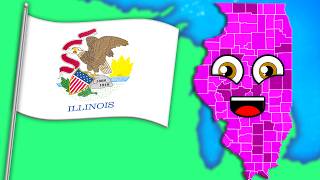 Learn About The State Of Illinois  US Geography Songs For Kids  KLT [upl. by Tina]