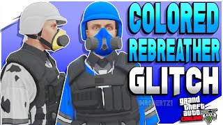 GTA 5 Online Colored Rebreather Glitch Blue Orange Yellow Black Rebreathers Clothing GTA 5 Glitches [upl. by Freberg562]