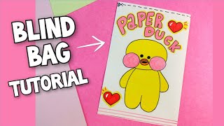 How to Make Blind Bag Paper Duck  Tutorial Part 1 Lovely ART DIY🐥❤️ [upl. by Tiphanie531]