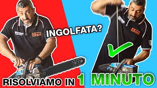 COME RISOLVERE MOTOSEGA INGOLFATA in 1 MINUTO [upl. by Adnamaa798]