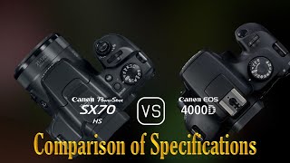 Canon PowerShot SX70 HS vs Canon EOS 4000D A Comparison of Specifications [upl. by Dianemarie]