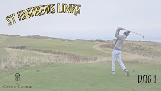 VI SPELAR LINKSGOLF I ST ANDREWS SKOTTLAND CASTLE COURSE [upl. by Odrareve]