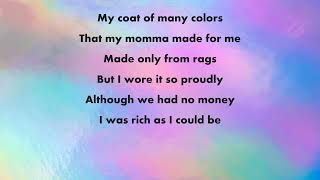 Coat of Many Colors Lyrics Dolly Parton [upl. by Rolat]