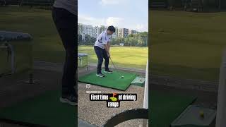 1st time golf drivingrange [upl. by Aknahs]