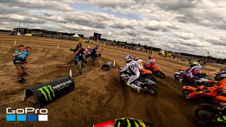 GoPro Jago Geerts 2023 FIM MX2 Qualifying Moto from Round 13 Lommel Belgium [upl. by Allertse]