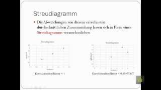 Korrelationsanalyse  Kovarianz  Korrelationskoeffizient  Streudiagramm [upl. by Euqinomahs]