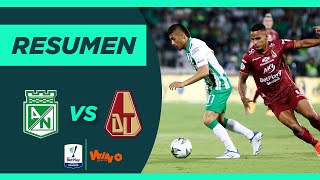 Nacional vs Tolima Goles y Highlights Final Ida Liga BetPlay 2022 I [upl. by Yromas]