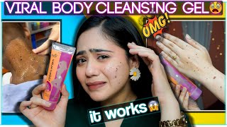 I Tried Viral Face amp Body Dirt Removing Cleansing Gel😱  yes its works [upl. by Zetrac]