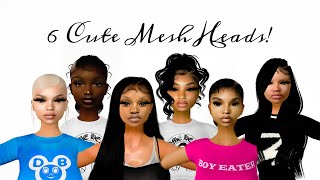 6 Cute Imvu Mesh Heads [upl. by Acinonrev499]