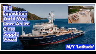 This 175m Expedition Yacht Was Once An Ice Class Supply Vessel [upl. by Nived]