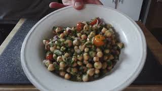 Recipe  lebanese chickpea salad [upl. by Dilks]