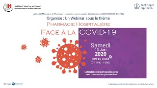 Webinar SMPH amp Boehringer Ingelheim  Pharmacie Hospitalière Face à la COVIDE19 [upl. by Asserat]