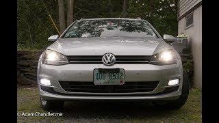 Golf Sportwagen LED Fog Light Kit  DeAutoLED [upl. by Ydnih341]