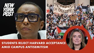 Students rejecting early Harvard acceptance as antisemitism stigma plagues Ivy League institution [upl. by Buchbinder308]